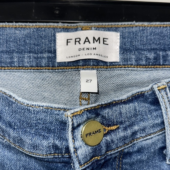 FRAME denim le Garçon medium wash jeans size 27 - Picture 2 of 8